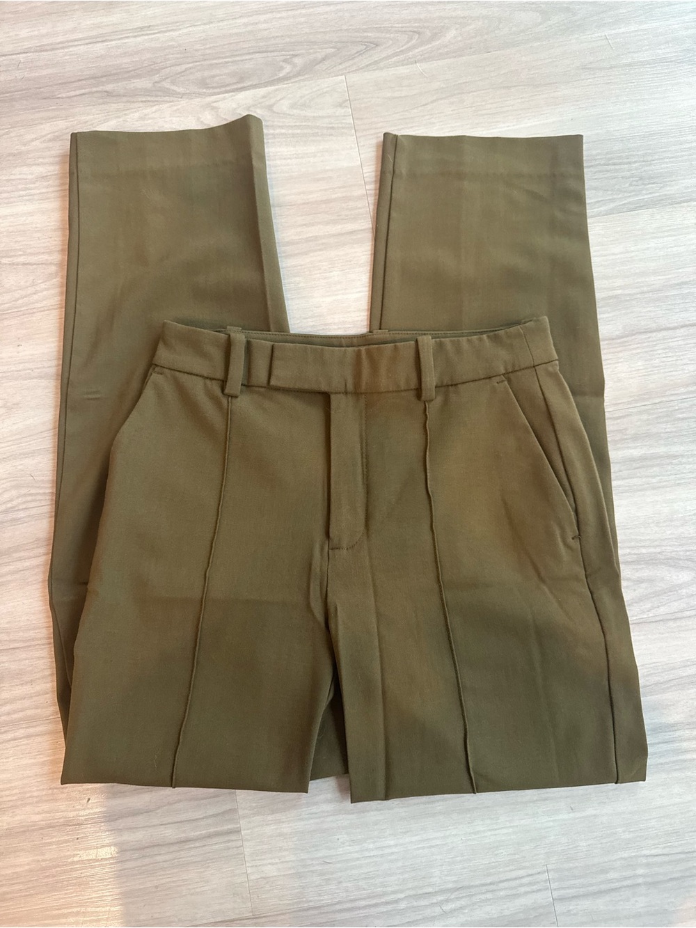 Olive Green Madewell Fairbanks Dress Pant